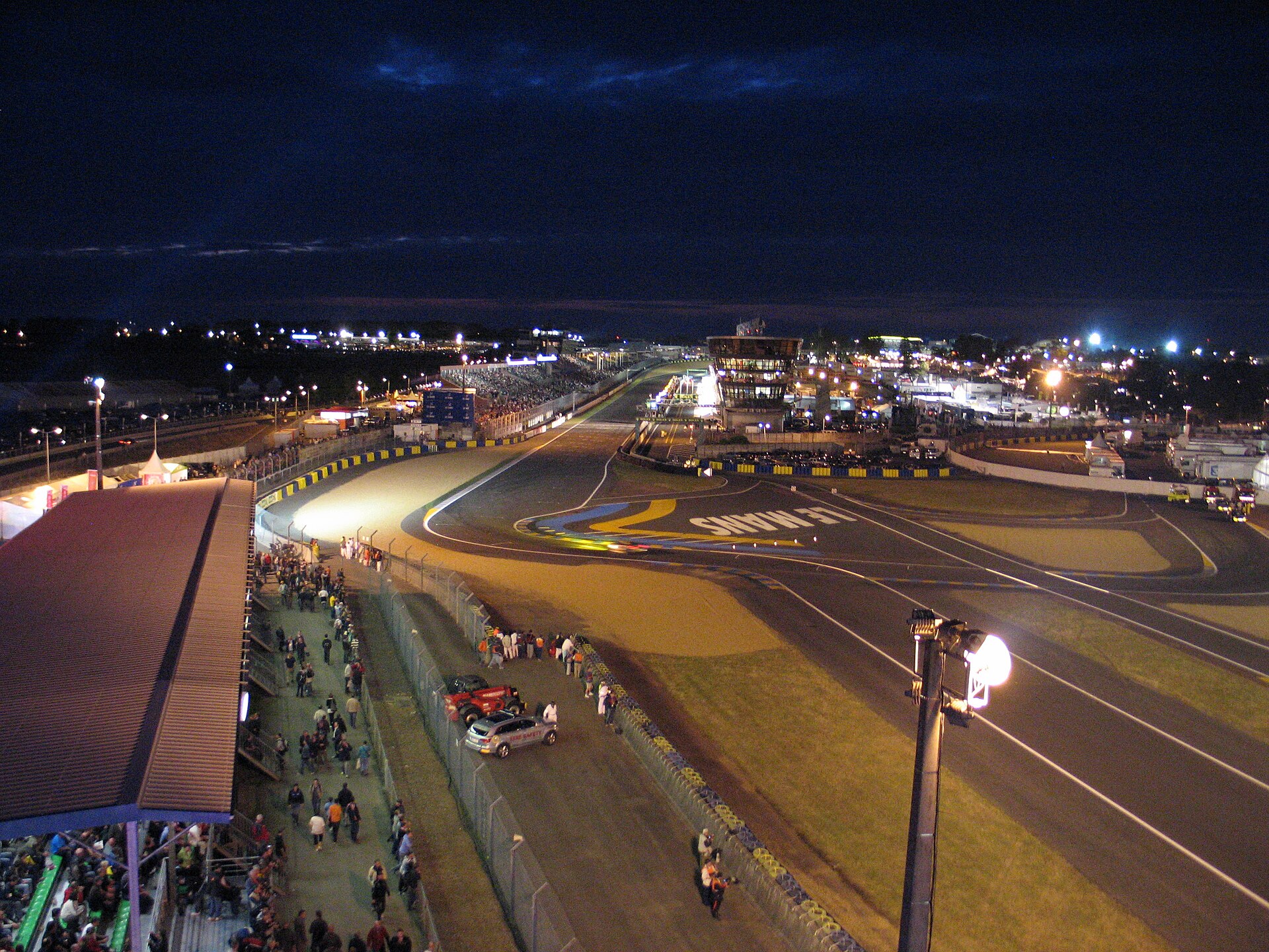 Vue aérienne du circuit des 24 Heures du Mans